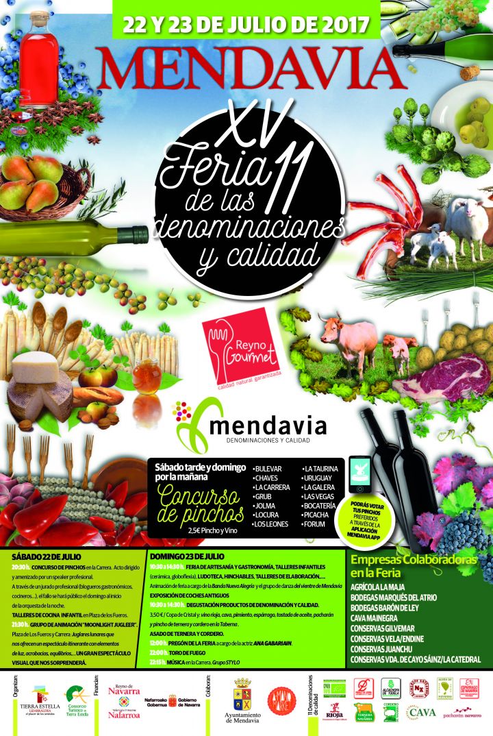 Cartel Denominaciones Mendavia 2017