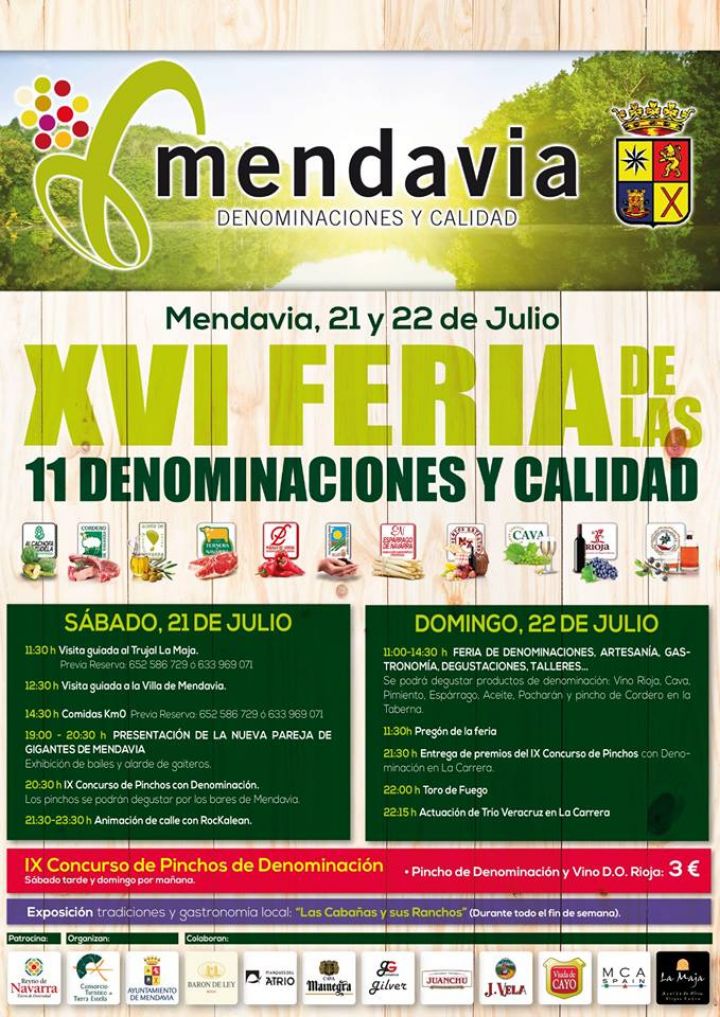 Cartel Feria Denominaciones de Mendavia