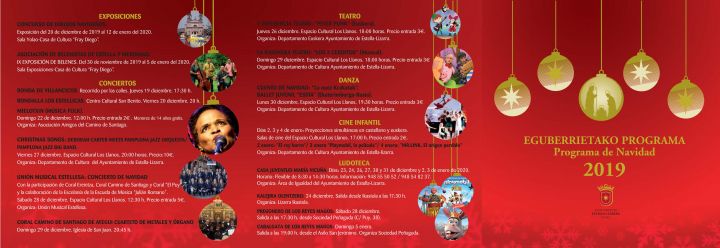 Programa de Navidad 2019 en Estella-Lizarra