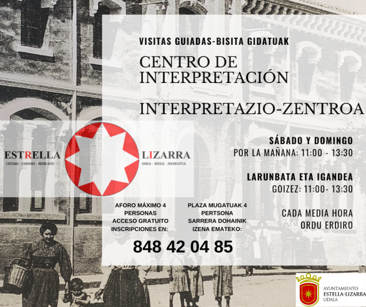 Cartel visitas guiadas Centro de Interpretaci�n Estella-Lizarra