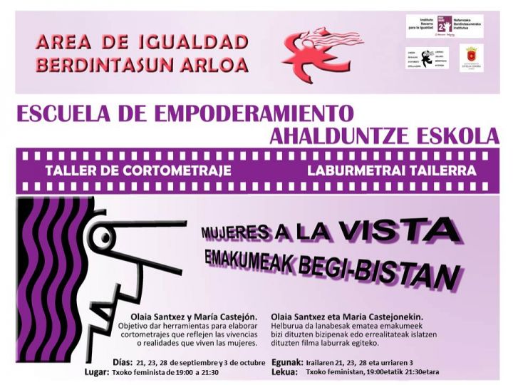 Taller cortometraje igualdad Estella-Lizarra
