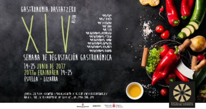 Cartel XLV Semana de Degustaci�n Gastron�mica en Estella-Lizarra