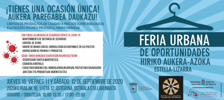Cartel Feria Urbana de Oportunidades de Estella-Lizarra