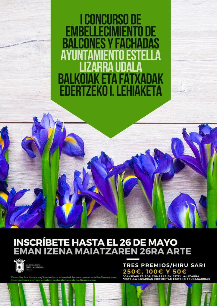 Cartel Concurso Embellecimiento de Balcones Estella-Lizarra
