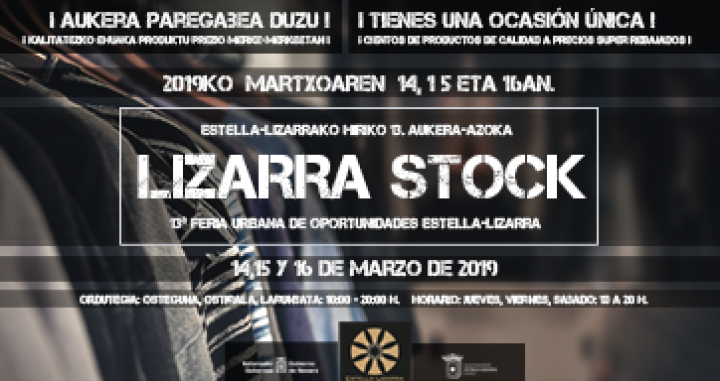 Cartel Feria Urbana de Oportunidades en Estella-Lizarra