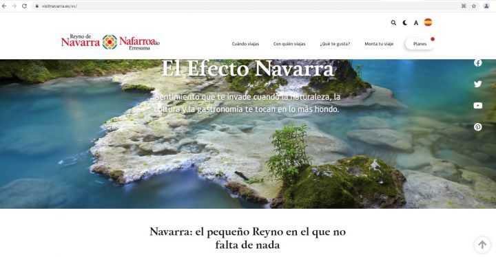 Nueva web Turismo Reyno de Navarra