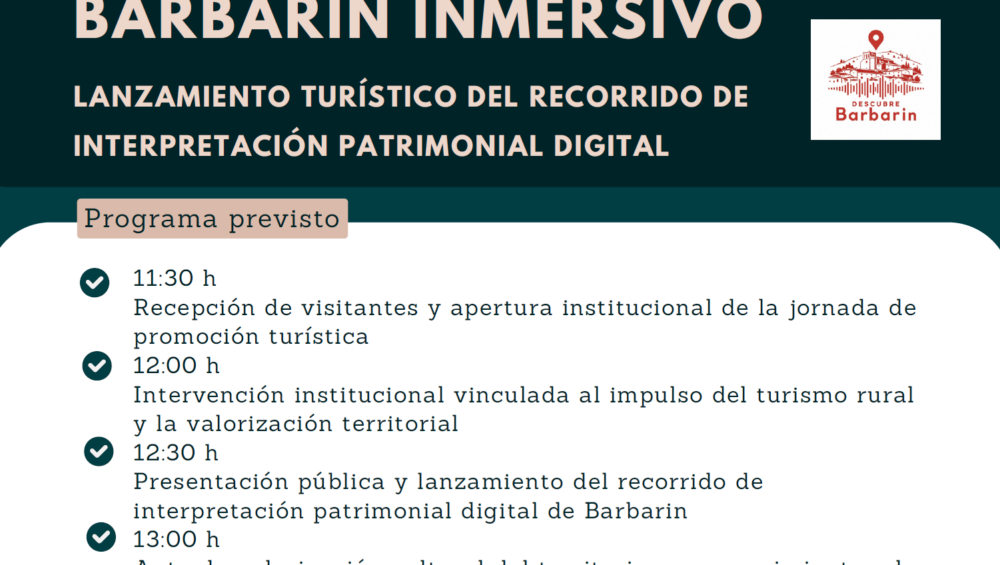 Cartel anunciador evento accesible Barbarin Inmersivo