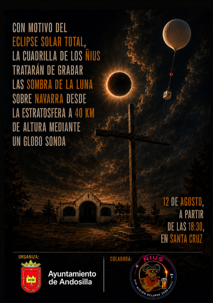 Grabación Eclipse con globo sonda en Andosilla