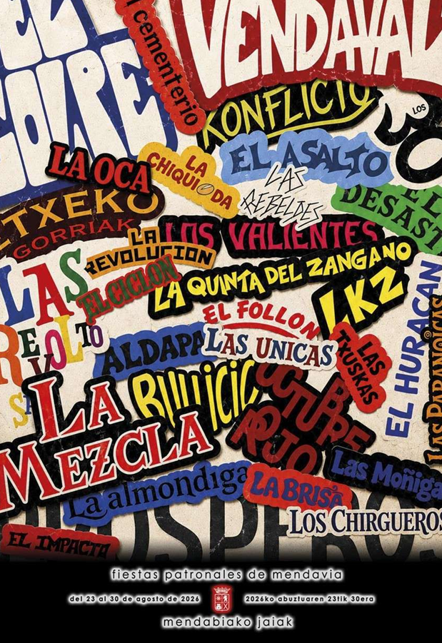 Cartel fiestas de Mendavia 2026
