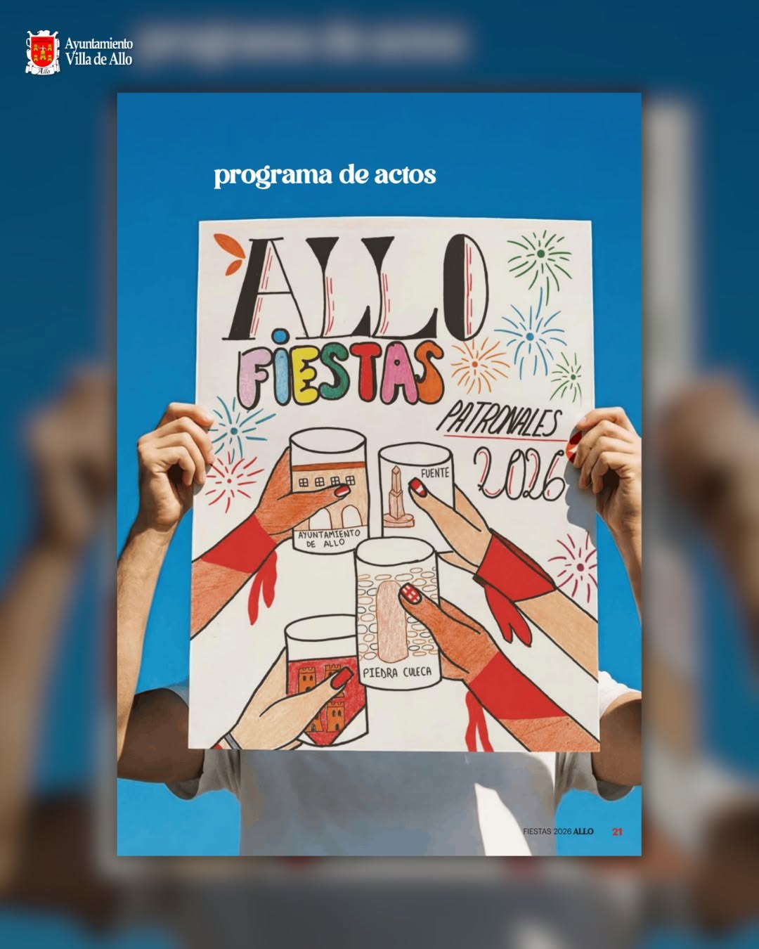 Cartel fiestas de Allo 2026
