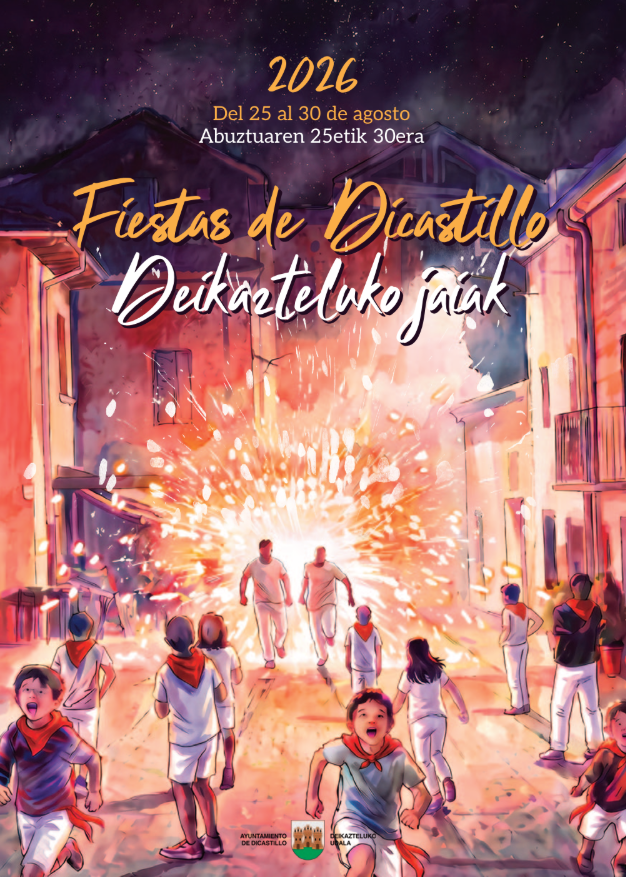 Cartel fiestas de Dicastillo 2026