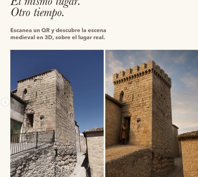 Recreación de Torralba del Río medieval en 3D