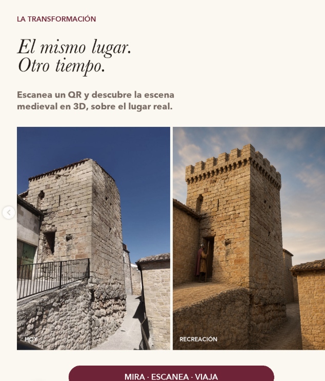 Recreación de Torralba del Río medieval en 3D