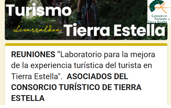 Cabecera para talleres Turismo Tierra Estella Consorcio