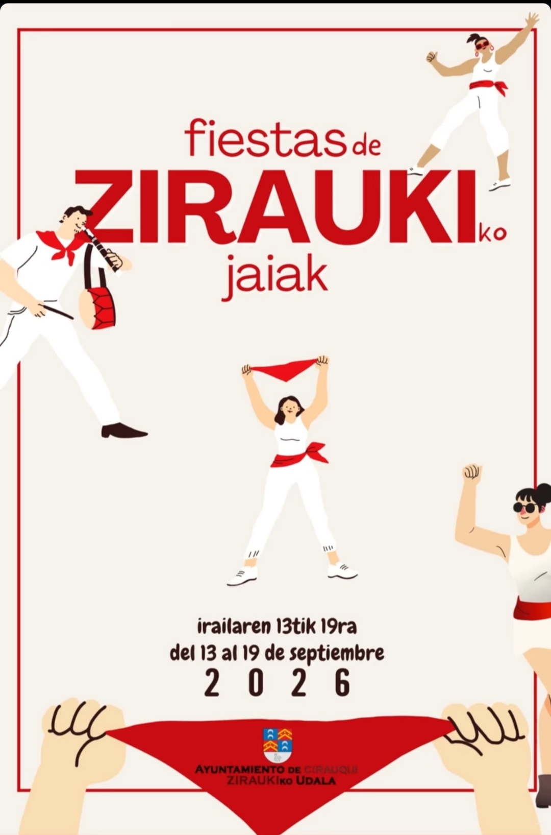 Cartel fiestas de Cirauqui 2026