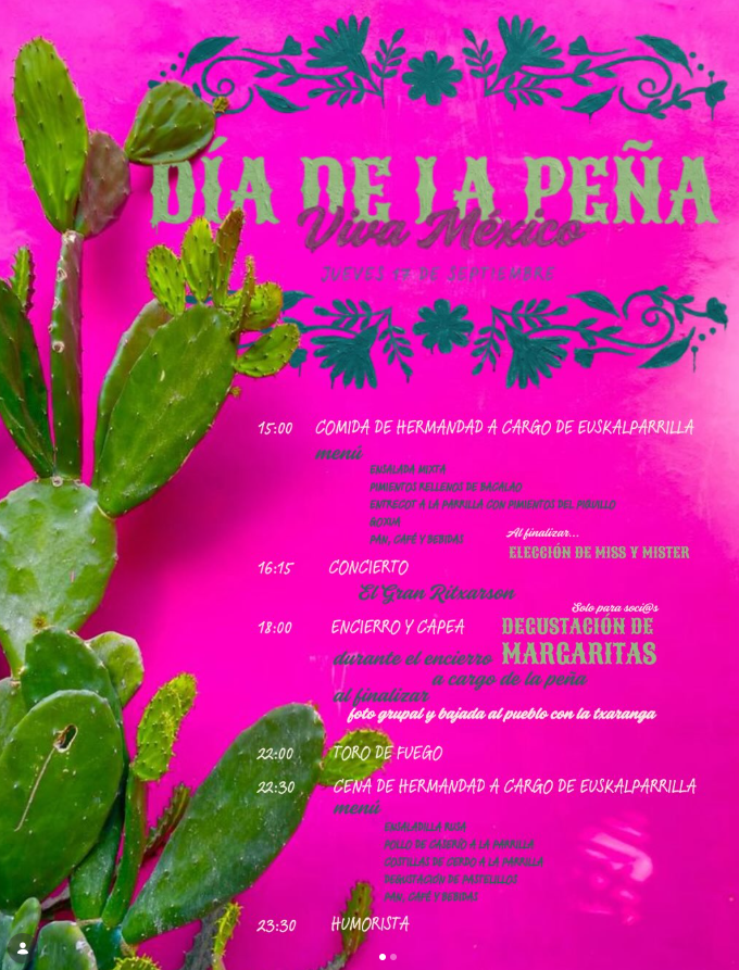 Cartel Día de la Peña en Cárcar