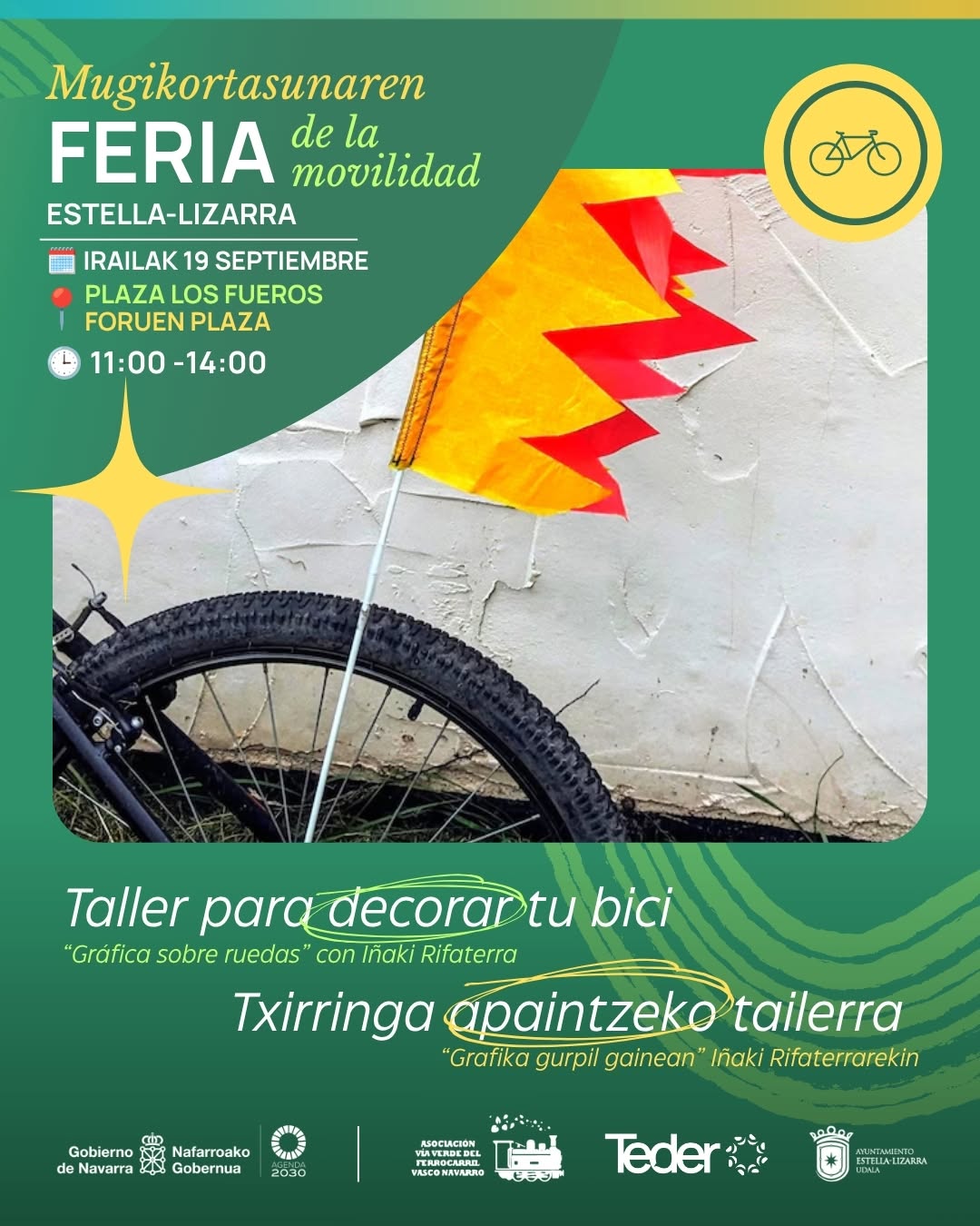 Cartel Feria de la Movilidad de Estella-Lizarra