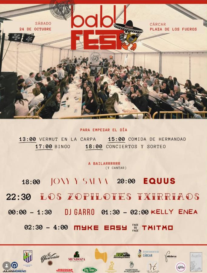 Cartel Babufest 2026 en Cárcar