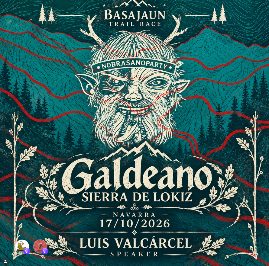 Cartel Basajaun Trail en Galdeano