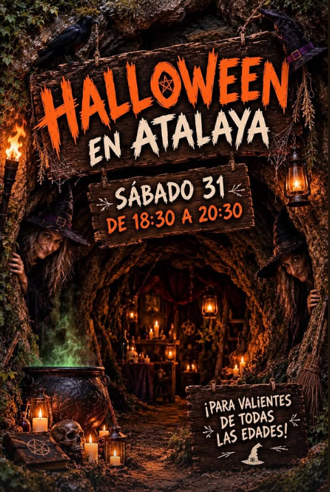 Cartel Halloween en Atalaya de Los Arcos el 31 de octubre