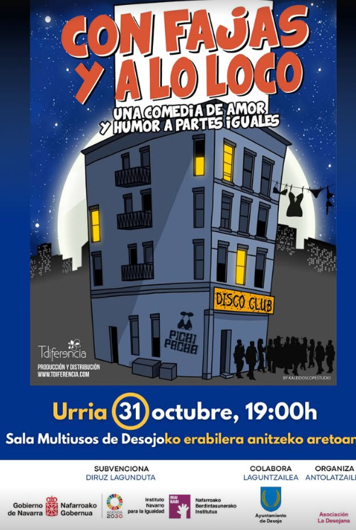 Cartel comedia de amor y humor en Desojo