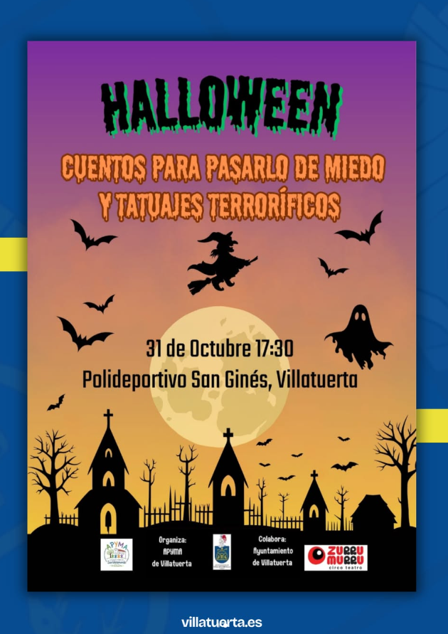 Cartel cuentos y tatuajes terroríficos en Villatuerta