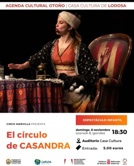 Cartel espectáculo infantil en Lodosa 8 de noviembre